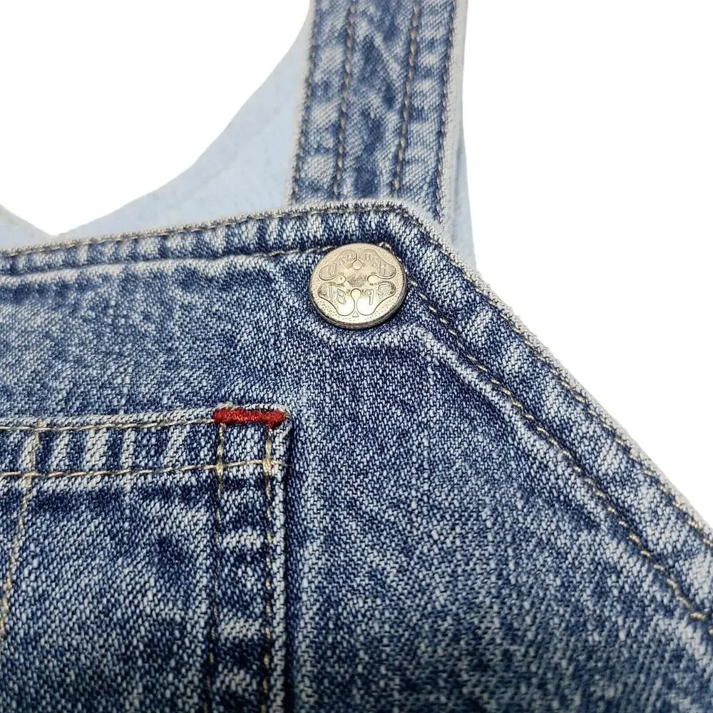 Vintage Oshkosh Baby 12 Months Fleece Lined Overalls Heavyweight 90's Embroidery